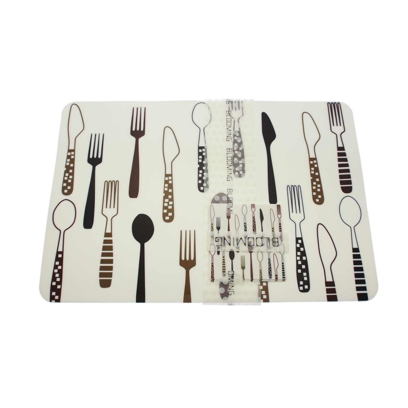 Place Mat Set Spoon and Fork